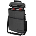 2 Bottle Wine Carrier Tote (Charcoal)