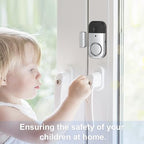 Door Window Alarm Sensors (8 Pack / Silver Gray)