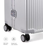 Super Large Aluminum Frame Checked Zipperless Luggage (A3-Silver / 30in)