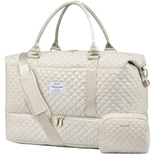 Travel Duffle Bag (Beige-L / Extra Large-2 Pcs)