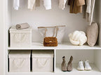 Storage Bins with Lids (Slub White / Jumbo)