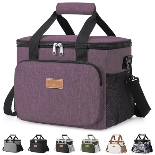 Insulated Lunch Box for Men (Purple / Medium(9L))