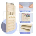 1 Pack Over The Door Shoe Organizer (BEIGE / 25+ Pairs)