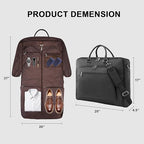 Garment Bag for Travel Large Carry on Garment Bags Men Women (Black)