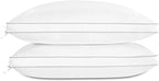 Globon Luxury Feather Down Pillow Standard Queen Size, Firm Gusseted Bed Pillows by Globon