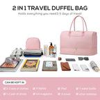 Travel Weekender Bags for Women (1-Pink / 40L-Large)