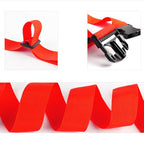 80In Luggage Straps for Suitcase Travel Long Belt Accessories (4Pcs Red / 80 In Fix)