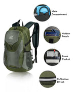 Lightweight Packable Hiking Backpack (Army Green)