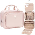 Travel Toiletry Bag for Women Hanging Organizer Makeup Case Pockets (Pink / Medium)