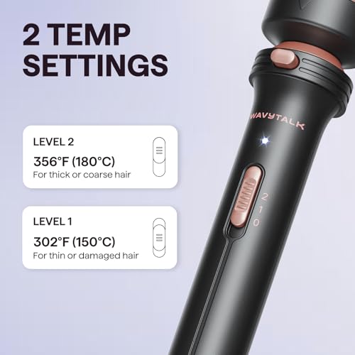 Thermal Brush 1.5" Detachable Heated Round Brush for Blowout Look (Rose Gold)