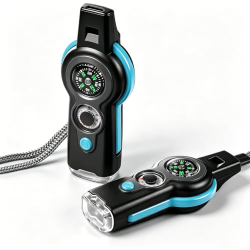 Emergency Survival Function Whistle (blue&black2pcs)