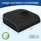 Seat Cushion Chair Pad (Black / 2X-Large)