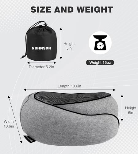 Hat style travel neck pillow (Light Grey)