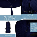 Sun Hat for Men Women with Neck Flap (6 3/4-6 7/8 / 1pack-navy)