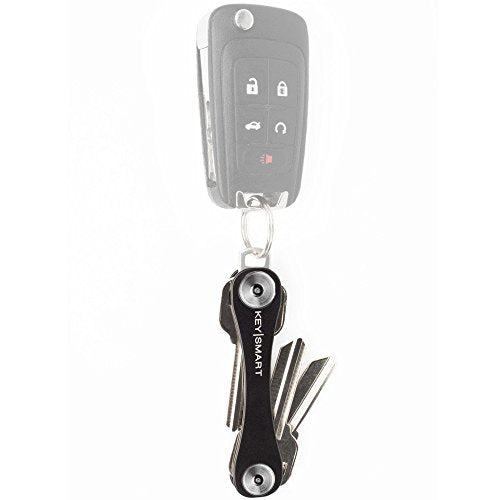 KEYSMART Key Holder for Keychain (8 Keys / Black 1st Gen)