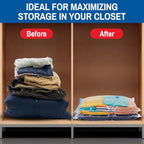 2 Pack Jumbo Vacuum Storage Bags for Blankets & Clothes (Jumbo 2-Pack)