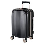 Hardside Expandable Zipper Luggage (19 inch / Black)