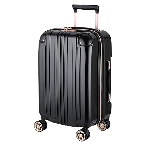 Hardside Expandable Zipper Luggage (19 inch / Black)