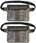 Waterproof Pouches Set with Waist Strap (Gray)
