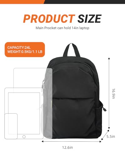 Multi Pocket Laptop Backpack (Grey)