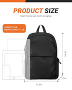 Multi Pocket Laptop Backpack (Grey)
