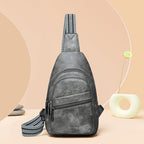 Sling Bag Crossbody Bags for Women Small Cross Body Bag Fanny Packs Chest Sling Purse for Daily Travel Leisure Sport (2-2 Dark Grey)
