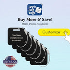 Custom Luggage Tags (Blue / Acrylic Tags (Light, Bright & Durable))