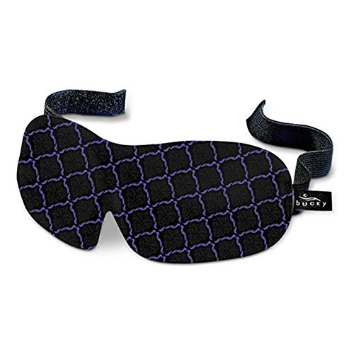 40 Blinks No Pressure Printed Eye Mask for Travel & Sleep (Lattice Plaid / 1 Count (Pack of 1))