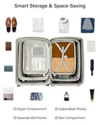 Expandable Luggage Sets 3 Piece (Smoke White / 20+24+28 Inch EXT)