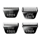 4 Pack Wide Blades Dog Grooming Blades for Andis Dog Clipper (30W+4FW+5FW+7FW / Black)