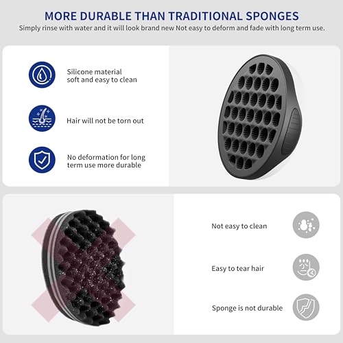 Silicone Curl Brush (Black)