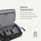 Sion Softside Expandable Spinner Luggage Durable Lightweight Travel Suitcase (3-Piece Set (Carry-On/Medium/Large) / Black)