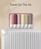 Travel Bottles for Toiletries 6 Pack (Red Rock)