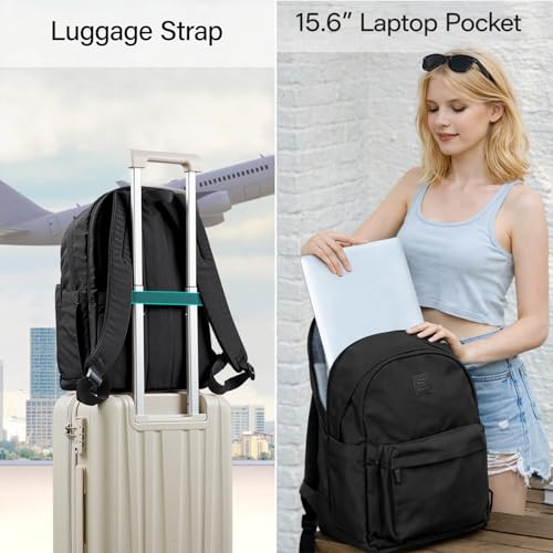 Travel Backpack for Women Men (15.6 inch / Grey)