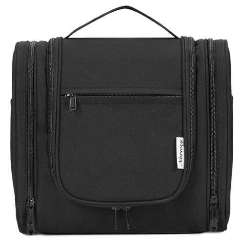 Large Hanging Toiletry Bag for Women (Black)