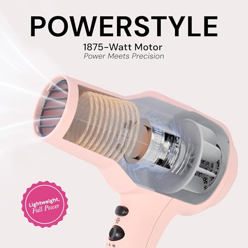 PowerStyle Turbo Ionic Hair Dryer (Blush)