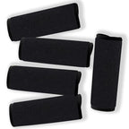 Neoprene Luggage Handle Wraps for Traveling Bright Color Luggage Tags (Black)