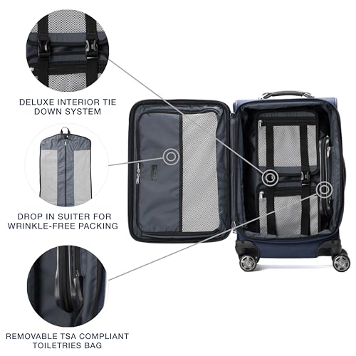 Platinum Elite Softside Spinner Set (2-Piece Set (21/25) / Dark Blue)