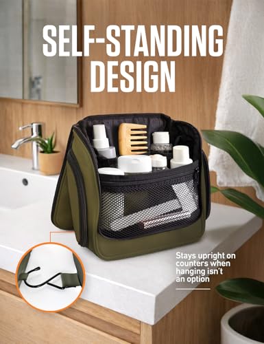 Hanging Travel Toiletry Bag (Dark Green)