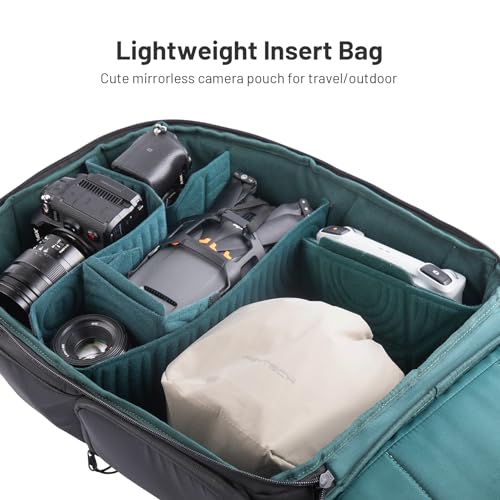 OneGo Drawstring Small Camera Bag Soft Cute Camera Pouch Handbag (Forest)
