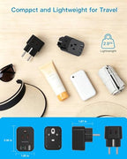 Type E F Europe Travel Plug Adapter (Type E/F - Germany France(Black))