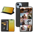 Custom Wallet Phone Case for iPhone 14 Plus (iPhone 14 Plus / Black-E)