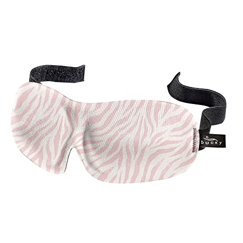 40 Blinks No Pressure Printed Eye Mask for Travel & Sleep (Zebra / 1 Count (Pack of 1))