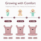 PureHug Baby Carrier (Cotton-Grey / Regular Fit (25"-50" Waist))