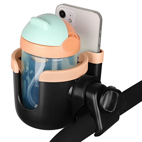 Stroller Cup Holder with Phone Holder (Mix Pink)