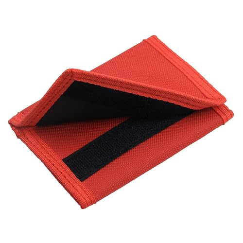 RFID Blocking Canvas Wallet for Men and Women (Red)
