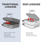 29 Inch Aluminum Frame Checked Luggage Top Opening (Dark Blue / 29 Inch)