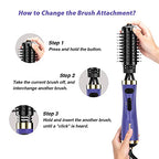 Hair Dryer Brush (Black & Purple)