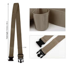 4 Pack Luggage Connector Straps Carry On Multiple Suitcases (4Pcs Brown / 45 In Connect)