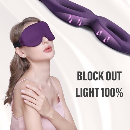 Sleep Mask for Side Sleeper (Purple)
